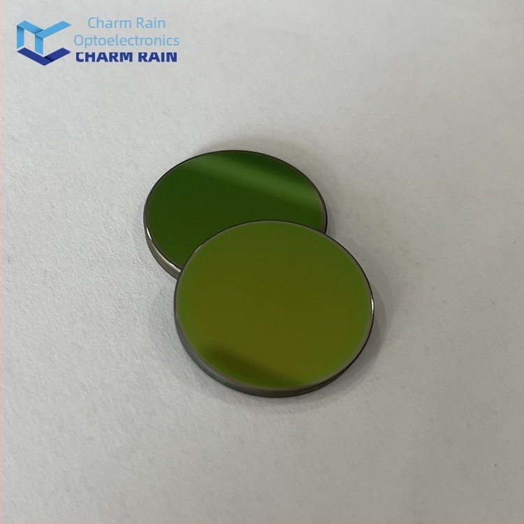 Monokristalni germanijev prozor za infracrvenu optiku s dvostrukim premazom; model 1.1.G; pogodan za optičke senzore, termično snimanje, infracrveno snimanje i infracrveno noćno viđenje