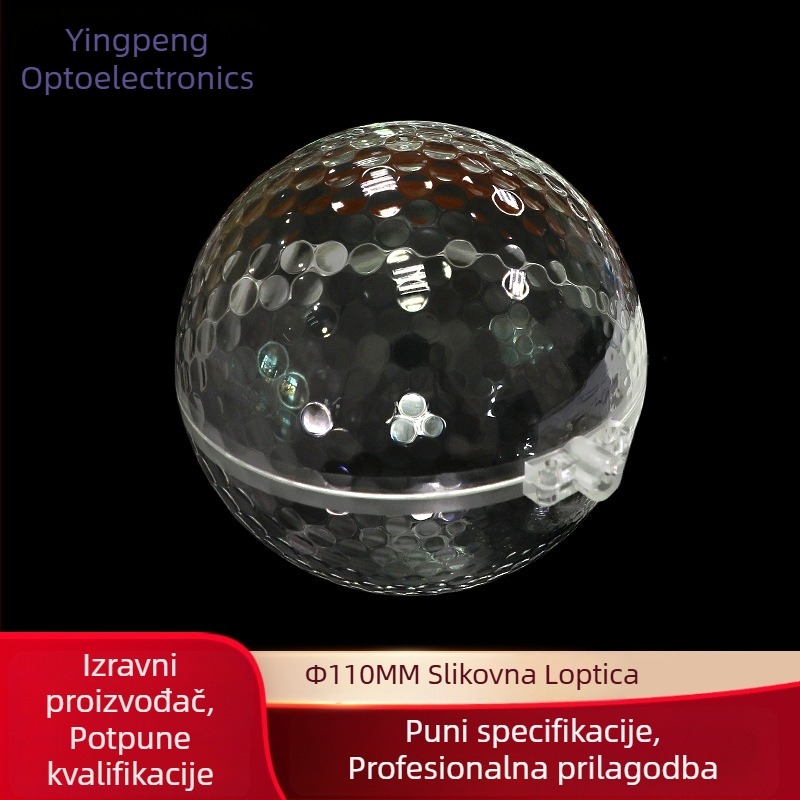Scenska rasvjeta s rotirajućim sjenilom od snježnih kuglica, dijamantna leća, akrilno lijevanje, Yingpeng Optoelectronics