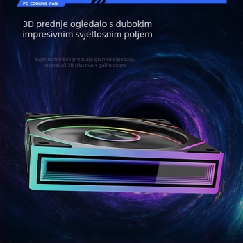 Prism 8Pro ventilator kućišta s hidraulickim ležajevima, 800-1800 RPM, 21 dB, zračno hlađenje