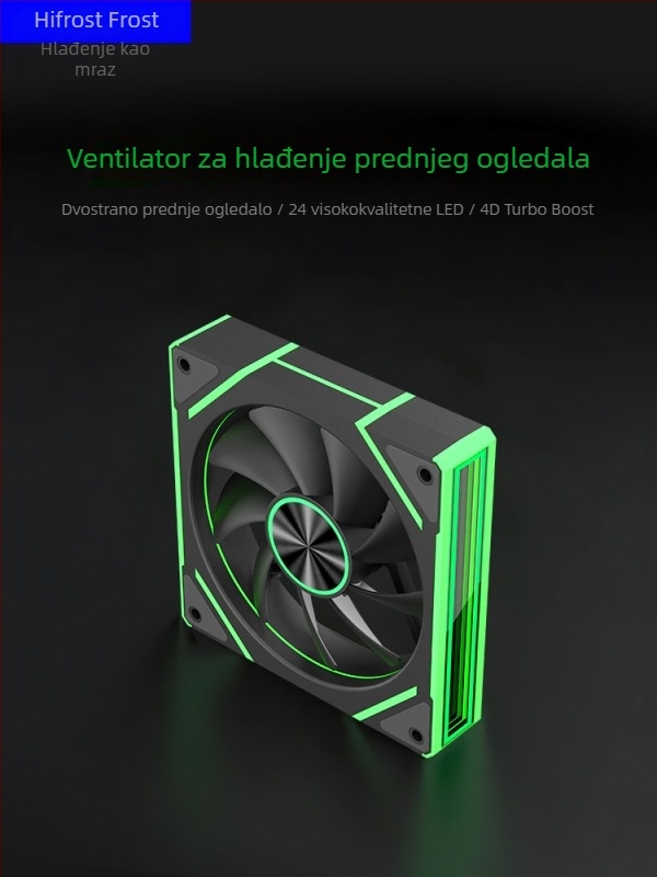 Prism 8Pro ventilator kućišta s hidraulickim ležajevima, 800-1800 RPM, 21 dB, zračno hlađenje