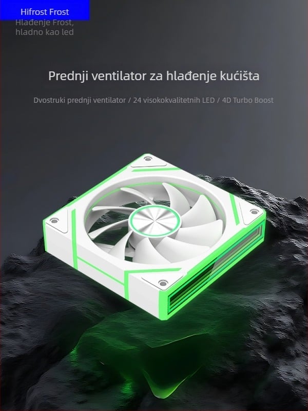 Prism 8Pro ventilator kućišta s hidraulickim ležajevima, 800-1800 RPM, 21 dB, zračno hlađenje