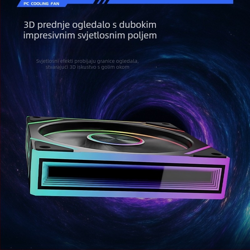 Prism 8Pro ventilator kućišta s hidraulickim ležajevima, 800-1800 RPM, 21 dB, zračno hlađenje