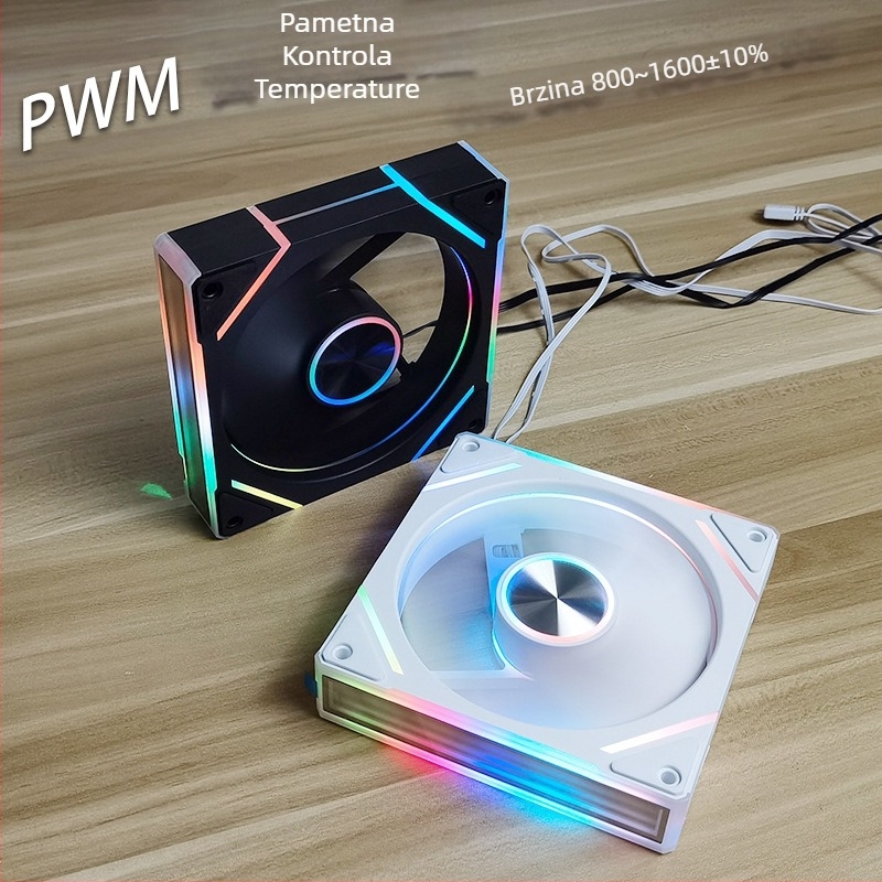 Prism 9Pro PC kućni ventilator s ARGB, PWM, hidraulički ležaj, 800–1600 RPM, buka 30 dBA