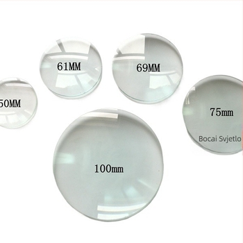 Povećalo od optičkog stakla, konveksna leća, fokusiranje slike, povećanje