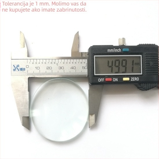 Povećalo od optičkog stakla, konveksna leća, fokusiranje slike, povećanje