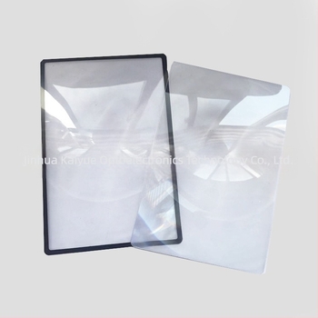 Fresnelova optička leća, 180 × 120 mm, 3x povećanje, ultra-tanka PVC kartica povećala za ravno čitanje