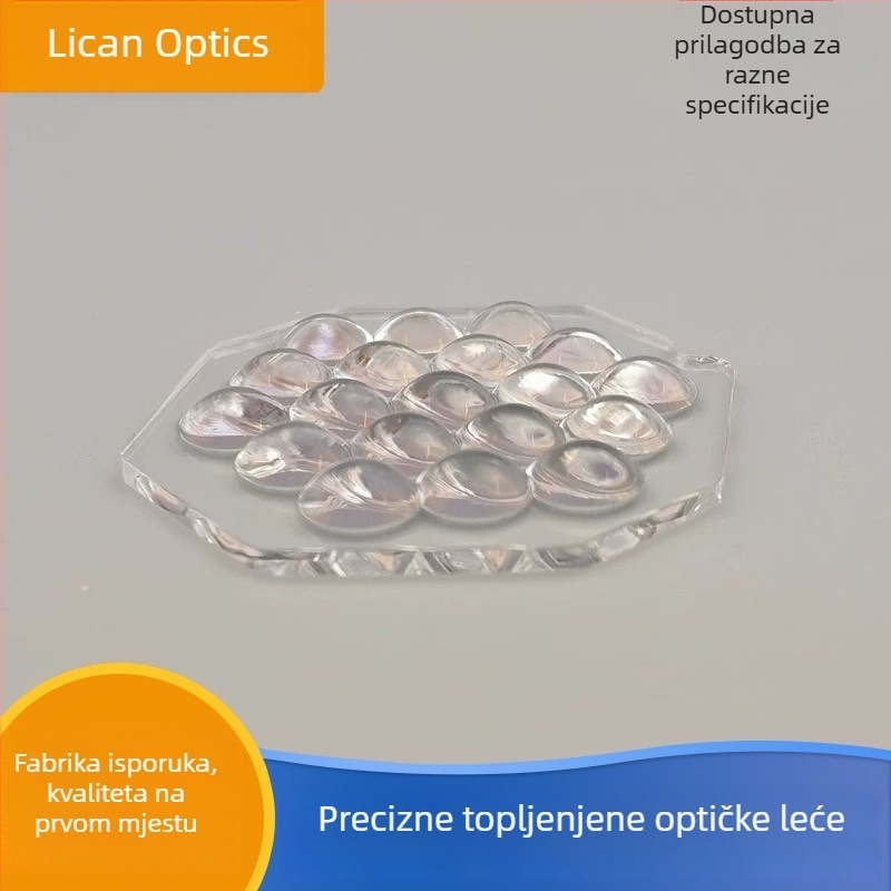 LED niz leća za uniformno osvjetljenje, leće od visokog borosilikatnog stakla K51, zaštita na zahtjev, marka Lichang