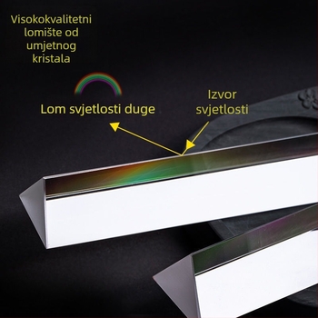 Kaleidoskop od optičkog stakla s trostranim prizmom za fizikalne eksperimente – poklon kutija