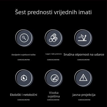 Yingpeng dodatna kućišta kristalne kugle za pozadinsko osvjetljenje – LED šareni rotirajući vodeni uzorak valovita leća, model Northern Aurora Jiangshai