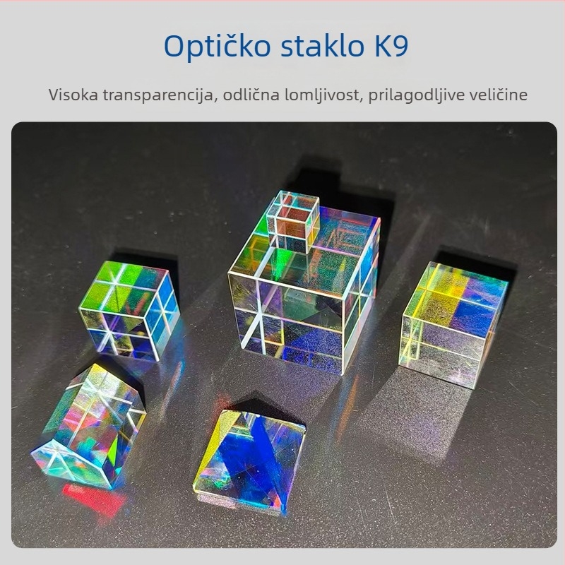 Prizma u piramidalnom obliku za spektralno razdvajanje, optičko staklo sa specifičnim sustavom premaza; Brand: Zhenpin Optoelectronics; Podrijetlo: Nanyang, Henan; Primjene: zrakoplovstvo/vesolje, medicina, vojna, instrumentacijska tehnika