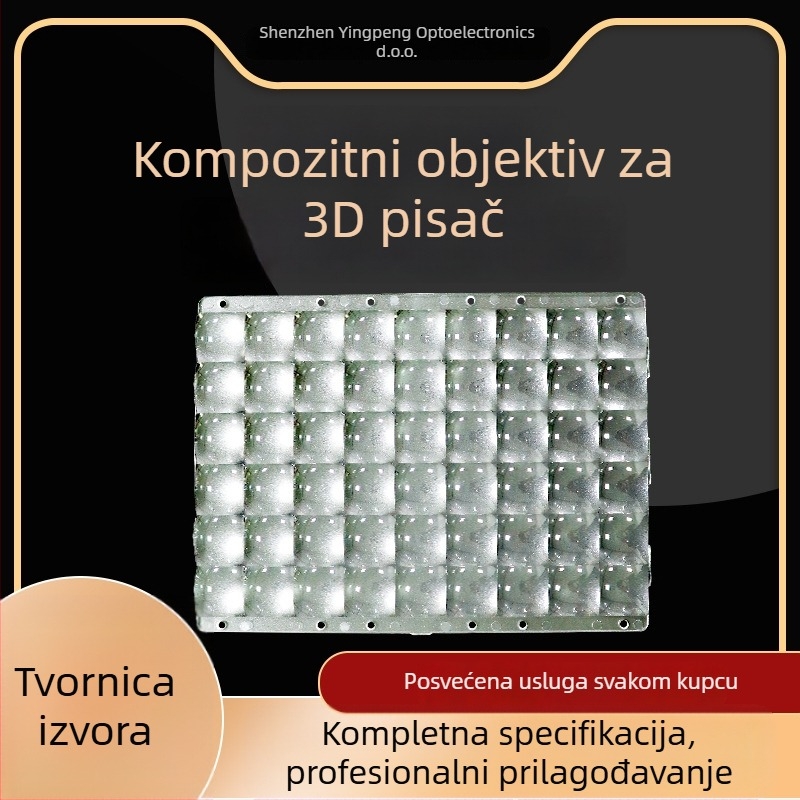 Akrilna infracrvena senzor leća za 3D ispis s višedijelnim sustavom, leća projekcije laserskog signala – Yingpeng Optoelectronics
