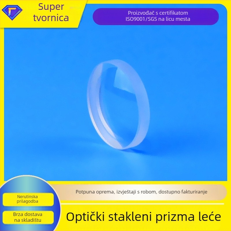 Meniskusna leća, optičko staklo, prilagođena obrada, šifra proizvoda: Meniscus lens, model: Lens, opseg primjene: optičko polje