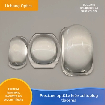 Staklena LED leća s UV-curing Bi-light za auto i motocikl; Materijal: visok borosilikatni K51; Liječena toplinskim tiskom