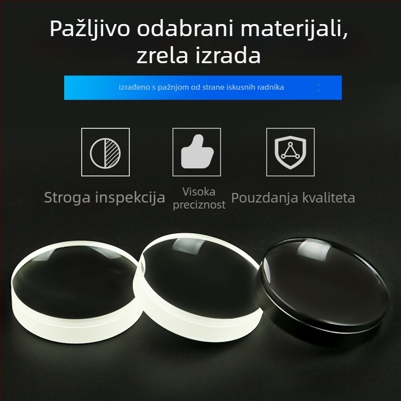 Dvojno cementirane leće za visoko preciznu lasersku kolimaciju, achromatske optičke leće