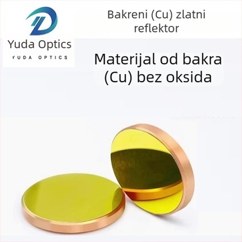Bakreno-zlato premazane reflektirajuće leće, fokusne laserske leće i reflektivni laserski dodaci promjera 20/25/30 mm