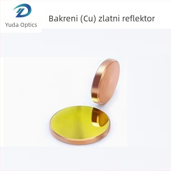 Bakreno-zlato premazane reflektirajuće leće, fokusne laserske leće i reflektivni laserski dodaci promjera 20/25/30 mm