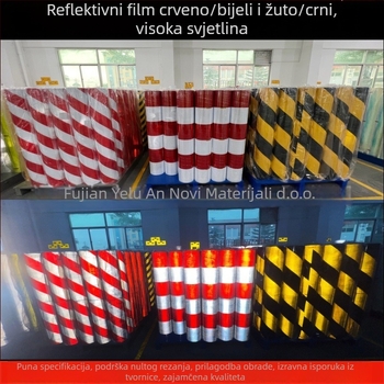 Reflektirajući film protiv sudara za električne stupove, Prism dvobojni reflektirajući film serije, radna temperatura -30°C do 60°C, Marka Night Road AN
