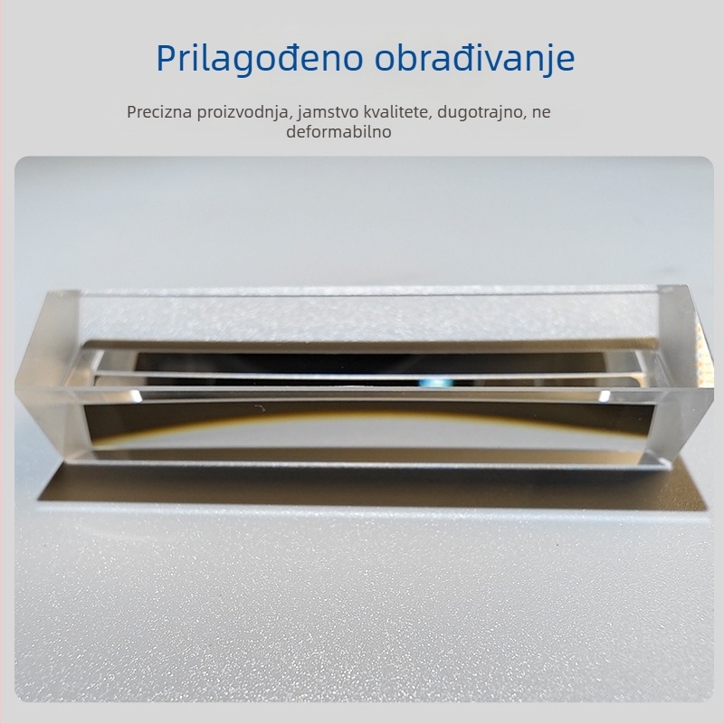 Prizma od preciznog optičkog stakla s anti-refleksnim premazom za smanjenje neželjenog svjetla, poligonalna prizma, optička klasa