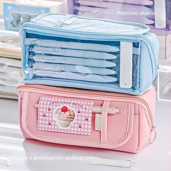 Pen barrier kutija za olovke, tkanina, univerzalni stil, korejski dizajn