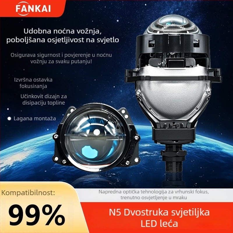 N5 LED prednja svjetla za automobil, 12V, 60W, IP67