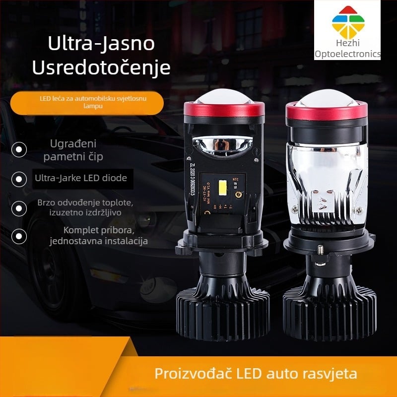 Y7D-H4 LED automobilska svjetla s integriranim visokim i niskim snopom - 45W, 24V, 4800LM, 50000h