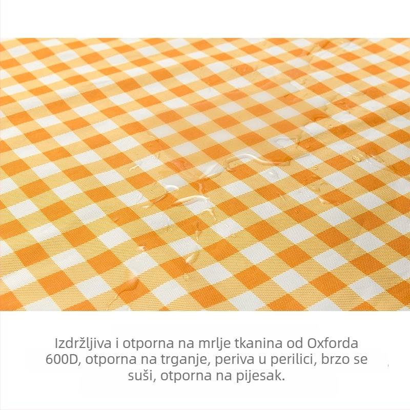 Vodootporna piknik podloga za kampiranje i planinarenje, 145×200 cm, Oxford tkanina, model LEP