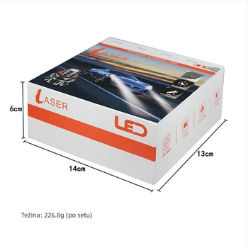 LED prednja svjetla za auto H7/H11/9005/9006, 60W, 12V, leća od jednog komada, vijek trajanja 30.000 sati