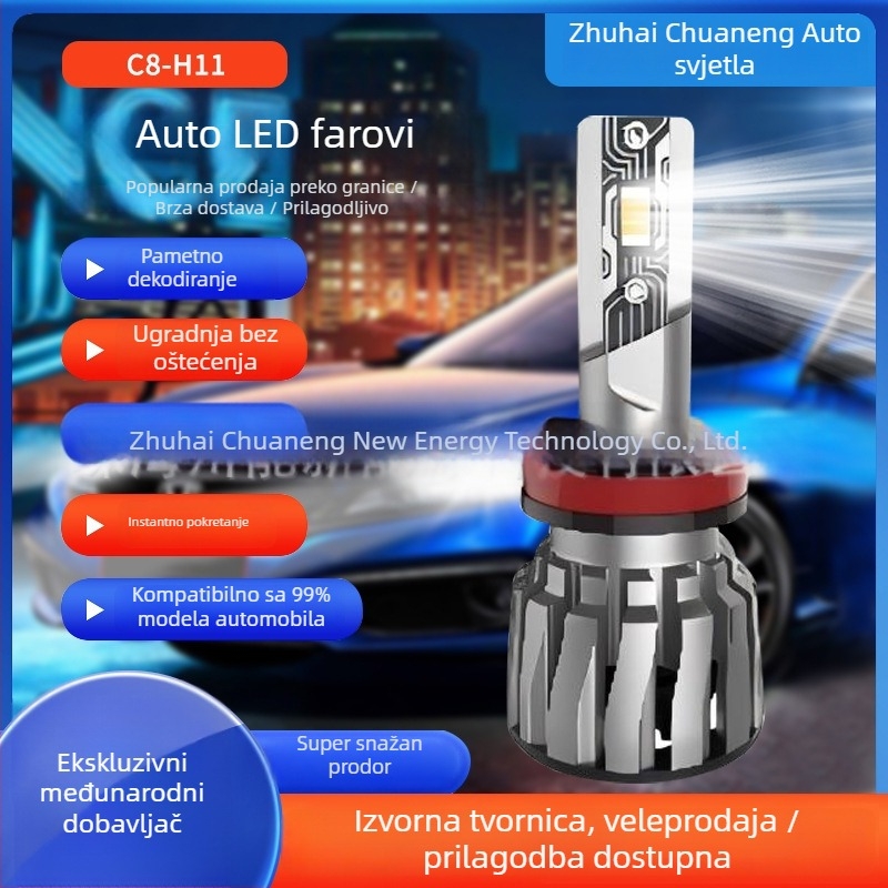 Auto LED prednja svjetla C8-H11 – 26W, DC9-32V, 5600 lm, IP65