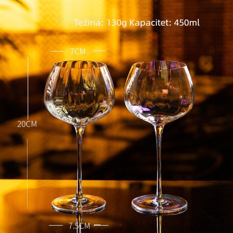 Dekan ter za vino Jiahe (Marka: Jiahe; Materijal: Staklo; Kategorija: Dekanter; Stil: svijetli luksuz; Težina: 820 g)