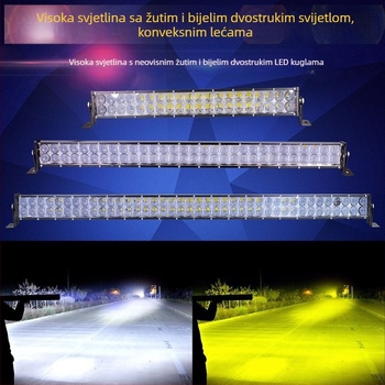 LED reflektor s dvostrukom lećom za automobile i terenska vozila, 120W, 12-60V, vodootporan