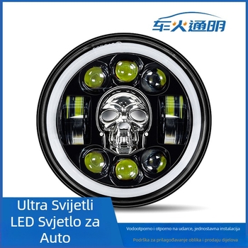 Wrangler Skull LED far za terenska vozila, 35W, 9-36V, IP67, LED 3535, vijek trajanja 50.000 sati