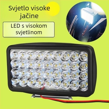 Prednje LED svjetlo za motocikl i električni tricikl, vanjska leća, 12V, 80A