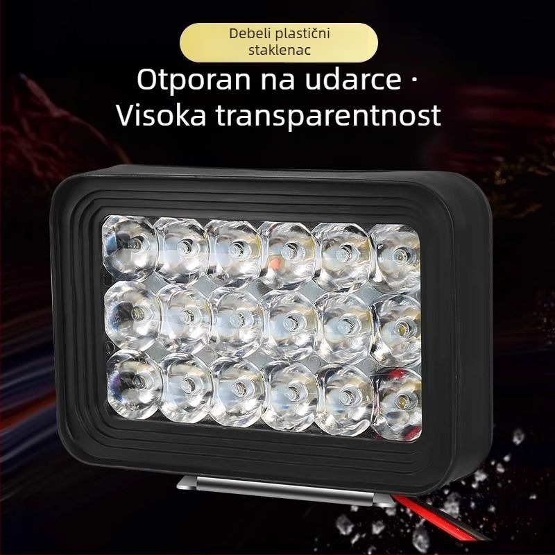Prednje LED svjetlo za motocikl i električni tricikl, vanjska leća, 12V, 80A