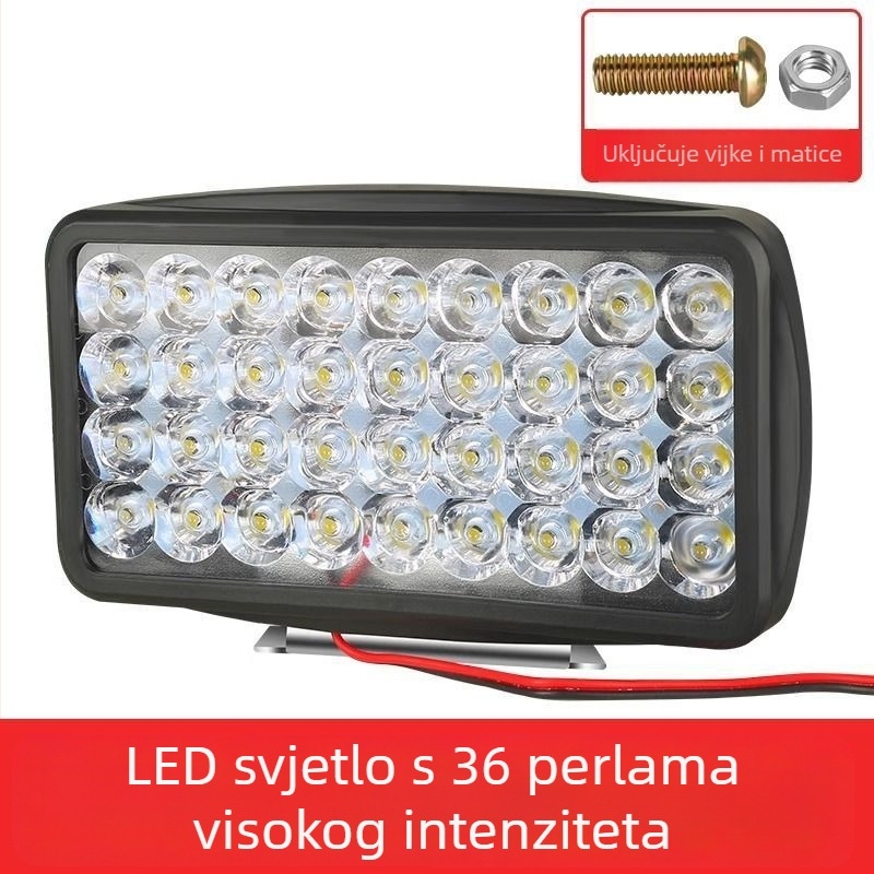 Prednje LED svjetlo za motocikl i električni tricikl, vanjska leća, 12V, 80A