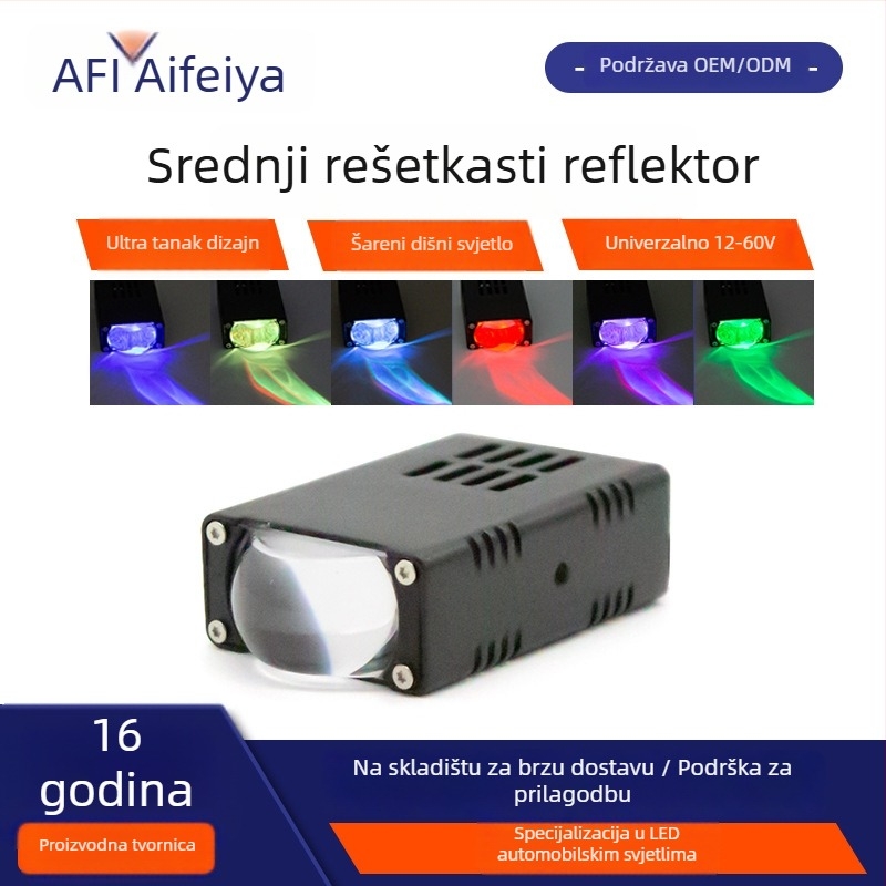 Automobilska svjetiljka za prednju rešetku - ultra tanka laserska LED reflektor mreže, za terenska vozila i motocikle, 35W, 4000 lm, IP67