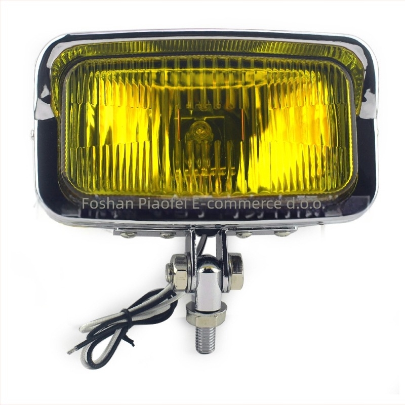 Biciklistička prednja svjetiljka s retro modifikacijom – Flying, kućište od lijevanog aluminija + staklena leća, 12V, 55