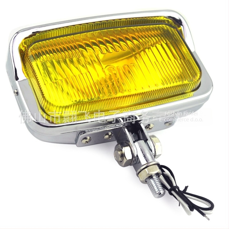 Biciklistička prednja svjetiljka s retro modifikacijom – Flying, kućište od lijevanog aluminija + staklena leća, 12V, 55