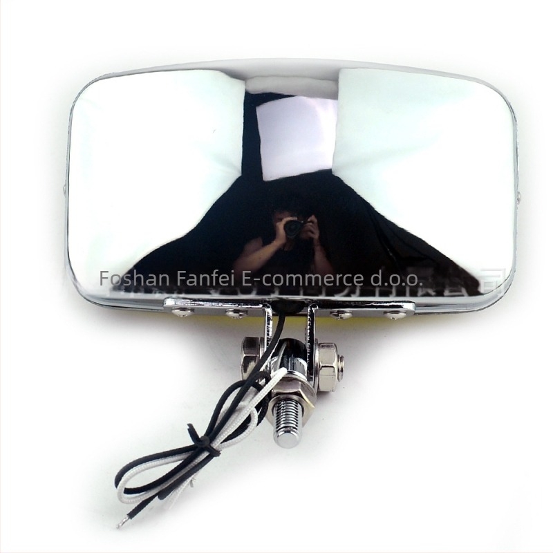 Biciklistička prednja svjetiljka s retro modifikacijom – Flying, kućište od lijevanog aluminija + staklena leća, 12V, 55