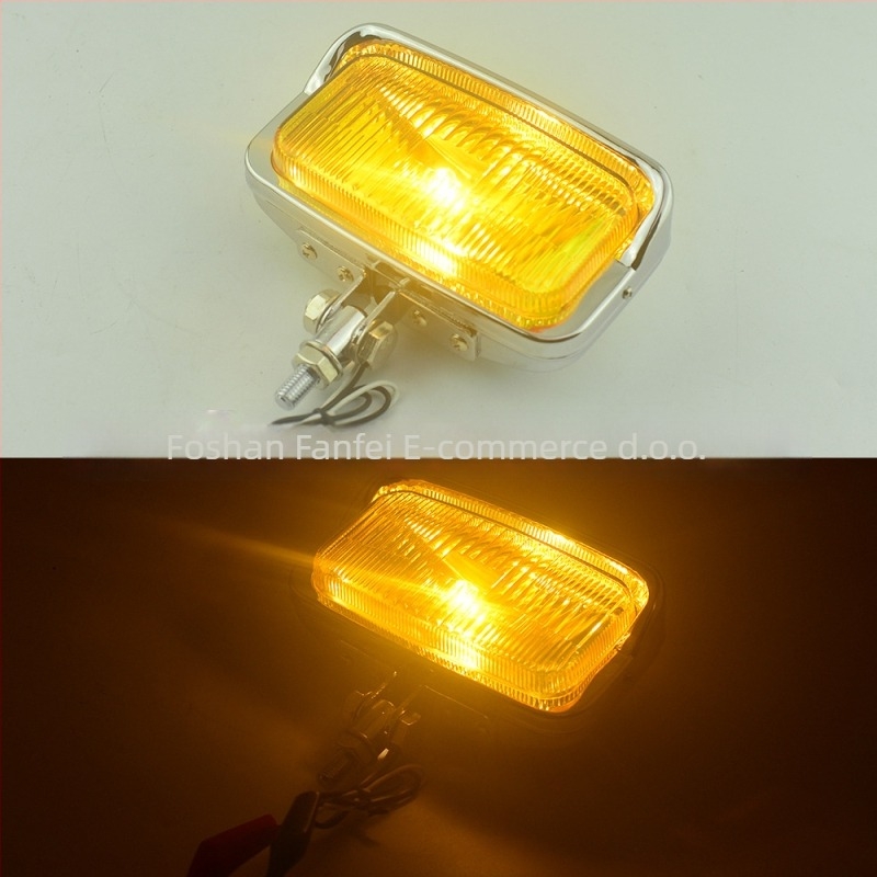 Biciklistička prednja svjetiljka s retro modifikacijom – Flying, kućište od lijevanog aluminija + staklena leća, 12V, 55