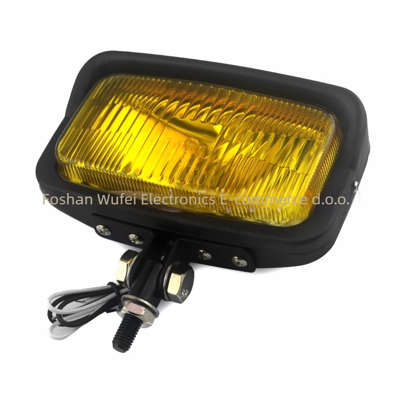 Biciklistička prednja svjetiljka s retro modifikacijom – Flying, kućište od lijevanog aluminija + staklena leća, 12V, 55