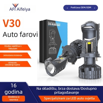 Automobilska LED svjetla V30 H4 s fokusnom lećom, 70W, 9-60V, IP68, 5000-7000 lm