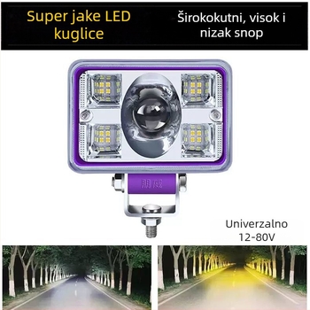 Prednje LED svjetlo za 24V električna vozila, vodootporno, 3000 lm, stil Laser Cannon