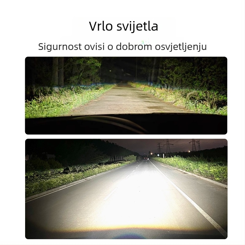 LED far za automobil i motocikl s visoko jasnom koncentričnom lećom, M6-H4, 45W, DC9-60V, IP67, 30000h, univerzalno