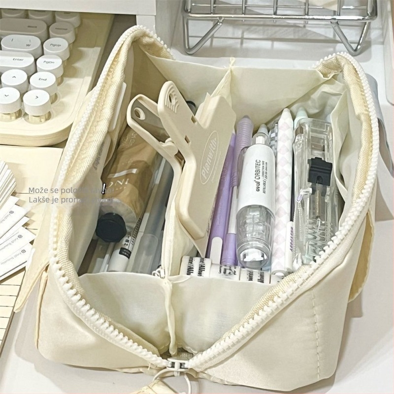 Pernica za olovke s preklopnim prizmatnim dizajnom i velikim kapacitetom – unisex, INS stil