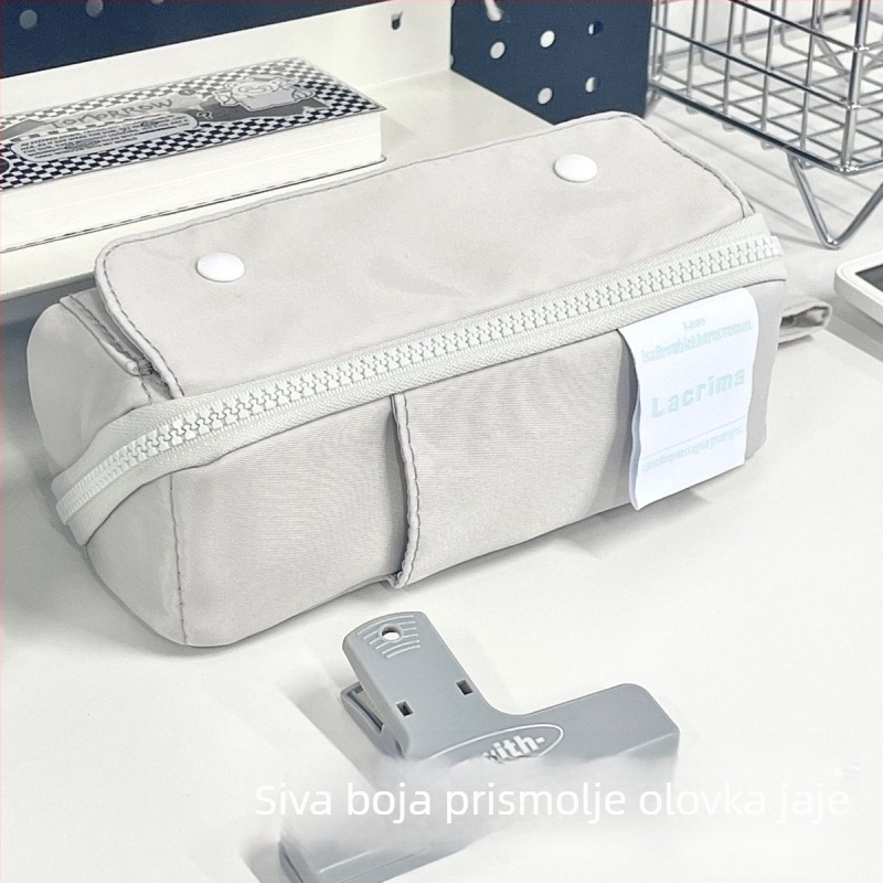 Pernica za olovke s preklopnim prizmatnim dizajnom i velikim kapacitetom – unisex, INS stil