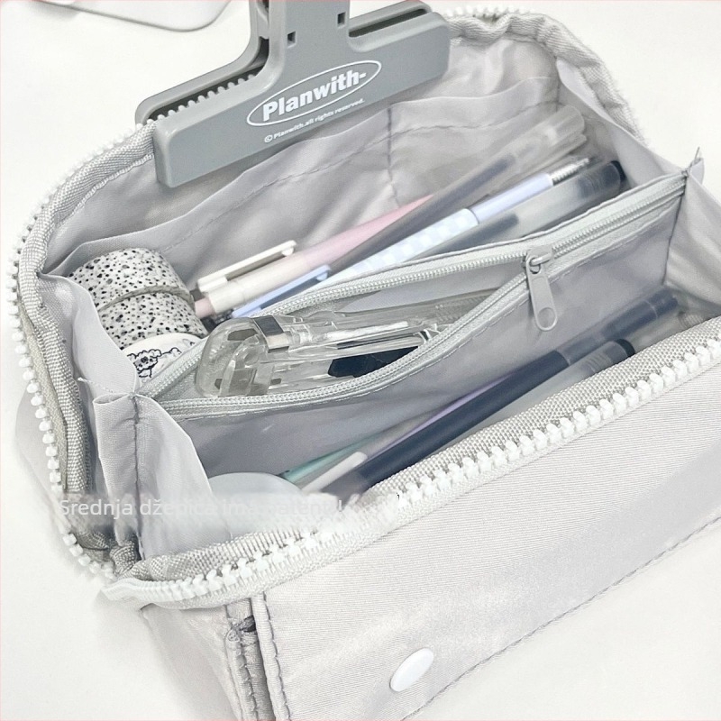 Pernica za olovke s preklopnim prizmatnim dizajnom i velikim kapacitetom – unisex, INS stil