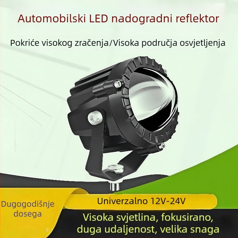 Automobilski laserski reflektor s velikim lećama - 65W, 12-24V, IP67, 9653 lm, Taihongrui-laser cannon P20