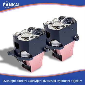 Automobilsko LED svjetlo s direktnim LED-om, kvadratnim ogledalom i prozirnom lećom – 97W, 12V, 13200 lm, 50.000 h, univerzalna kompatibilnost