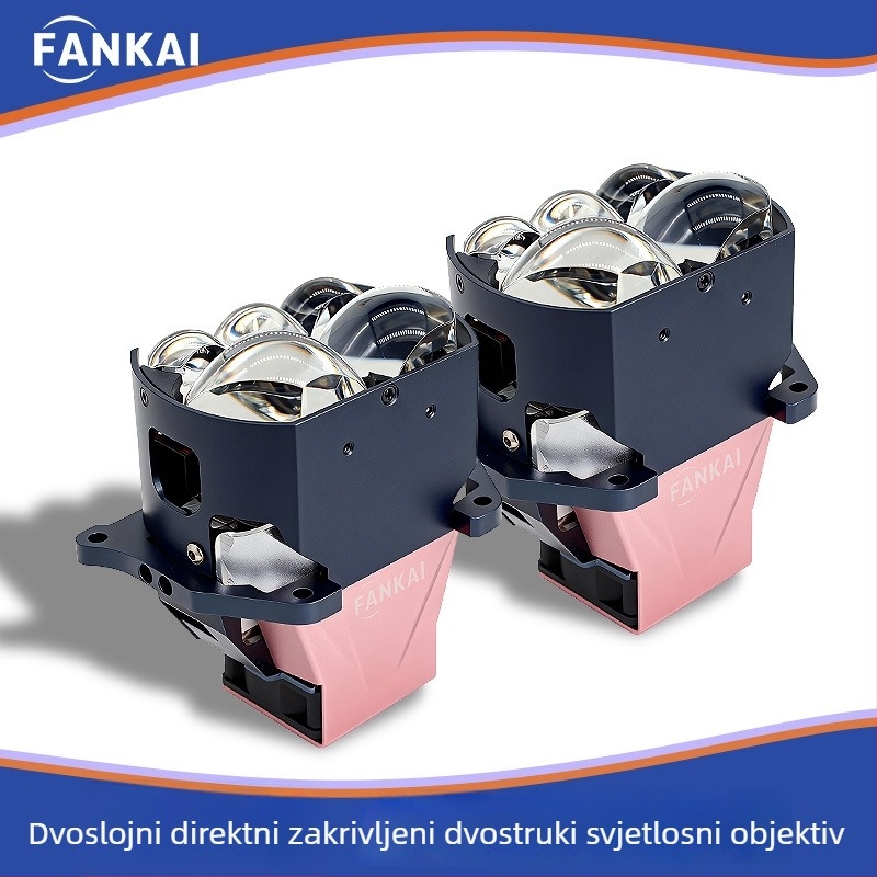 Automobilsko LED svjetlo s direktnim LED-om, kvadratnim ogledalom i prozirnom lećom – 97W, 12V, 13200 lm, 50.000 h, univerzalna kompatibilnost