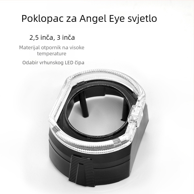 LED prednja leća svjetla s integriranim Angel Eye poklopcem — univerzalna kompatibilnost, IP67, 9-36V, 5W, 500LM